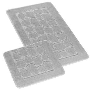 Bellatex Koupelnová předložka BANY, DLAŽBA SVĚTLE ŠEDÁ 60x50cm na WC