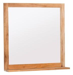 Zrcadlo s poličkou Naturel Home 60x61,5 cm ořech HOMEZRC