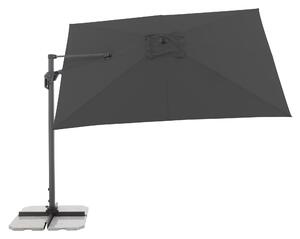 Doppler ACTIVE, moderní slunečník s boční nohou, 310x210 cm, antracit