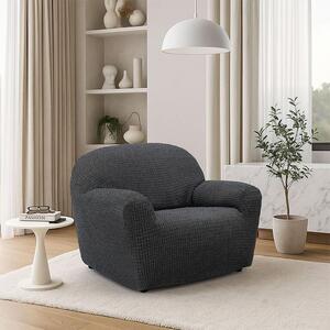 Super strečové potahy RUBINIA antracitová křeslo (š. 70 - 110 cm)