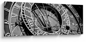 Obraz - Astronomické hodiny, Praha, Česká Republika (s hodinami) (90x30 cm)