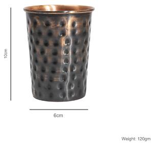 Forrest & Love měděný pohár na vodu - Antik tepaný - 300 ml