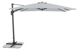 Moderní slunečník s boční nohou Doppler ACTIVE 310 x 210 cm, světle šedá DP474273827