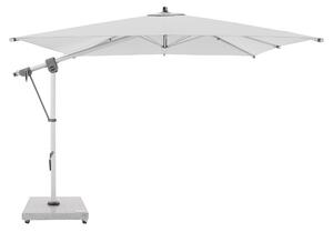 Doppler EXPERT, zahradní výkyvný slunečník s boční tyčí, 300x300 cm, světle šedá