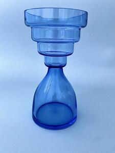 Váza modrá foukaná - přesýpací hodiny