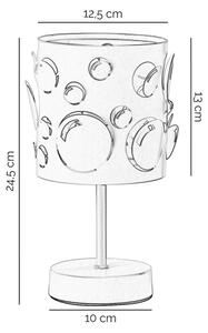 ONLI - Stolní lampa BOLLICINE 1xE14/6W/230V 22 cm bílá