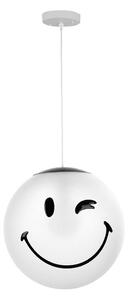 ONLI - Dětský lustr na lanku SMILEY 1xE27/15W/230V bílá