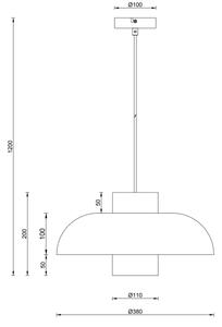 Globo 15755SA - Lustr na lanku LOWE 1xE27/60W/230V
