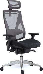 Mercury Ergonomická kancelářská židle OAMA ERGO šedá, pro vysoké postavy