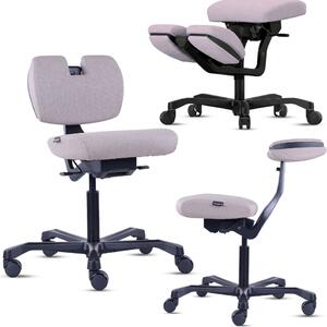 Mercury Multifunkční ergonomická židle a klekosed EVO šedá