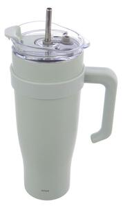 Nerezový termohrnek s brčkem TERMO 1,2 l, zelený