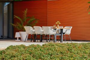 Zahradní jídelní stůl Yasmani 240x100cm, Carbon Black HN53573108