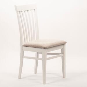Stima Židle K2 s čalouněným sedákem Odstín: Bílá, Látky: MIRON beige 71