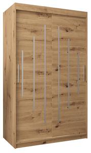 Šatní skříň s posuvnými dveřmi YORK - 120x200cm Dub Artisan