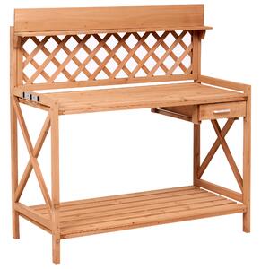 Přesazovací stolek SPERLINGA Borovicové dřevo 116 cm 115 cm Světle hnědá
