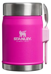 STANLEY Termoska na jídlo se lžící/vidličkou The Legendary Classic Food Jar 400 ml Violet Blossom