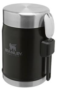 STANLEY Termoska na jídlo se lžící/vidličkou The Legendary Classic Food Jar 400 ml Matte Black Pebble