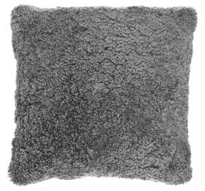 Skinnwille Home Collection Polštář australská kožešina Curly šedá, Gotland Grey, 45x45 cm