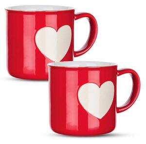 Sada keramických hrnků WHITE HEART 350 ml 2 ks