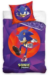 Bavlněné povlečení 140x200 + 70x90 cm - Ježek Sonic Prime