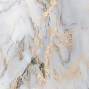 Ozdobný paraván Zlatý mramorový kámen - 180x170 cm, pětidílný, klasický paraván