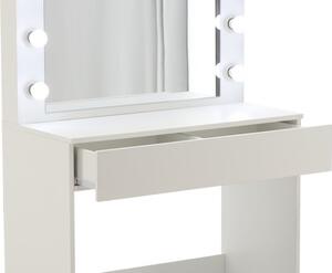 Toaletní stolek PEARL se zrcadlem a LED osvětlením PHO9452