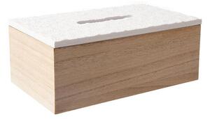 Dřevěný box na papírové kapesníky 24 x 14 cm