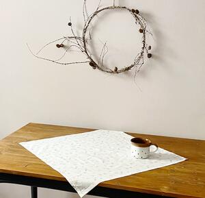 Ubrus na stůl - jemný bílý s husičkami Vyberte rozměr:: 40 x 40 cm
