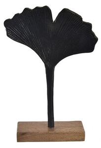 Bytová dekorace GINKGO BILOBA Black 30 cm