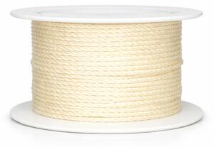 Provázek kroucený TwistCord Cream Pearl krémový 2mm x 4m (5,- Kč/m)