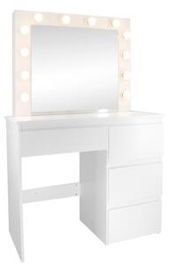 Toaletní stolek BELLA se zrcadlem a LED osvětlením PHO4868