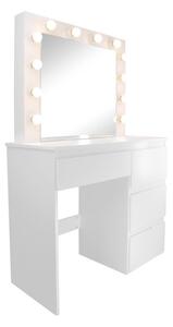 Toaletní stolek BELLA se zrcadlem a LED osvětlením PHO4868