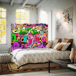 Ozdobný paraván Graffiti - 180x170 cm, pětidílný, klasický paraván
