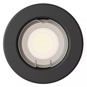 Peridot Rec Kit Rd zapuštěné svítidlo kulaté 7W, AC 220-240, IP20, černá SKL000509977
