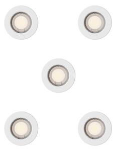 Peridot Rec Kit Rd zapuštěné svítidlo kulaté 7W, AC 220-240, IP20, (5 ks), bílá