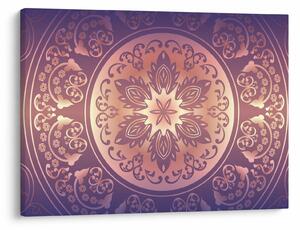 Obraz - Mandala na fialovém gradientu (70x50 cm)