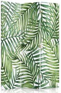 Ozdobný paraván Zelená zeleň příroda - 110x170 cm, třídílný, klasický paraván