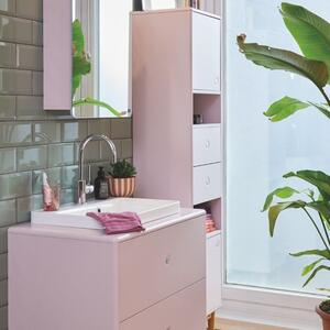 Růžová lakovaná koupelnová skříňka Tom Tailor Color Bath 158 x 40 cm
