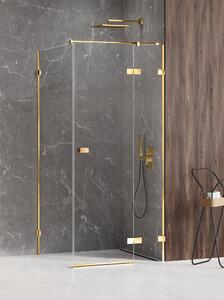 New Trendy Avexa Gold Shine sprchový kout 100x80 cm obdélníkový zlatá lesk/průhledné sklo EXK-1651