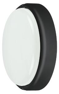 Rabalux 7407 HORT - Nástěnné nebo stropní LED venkovní svítidlo v černé barvě, LED 15W, 4000K, IP54, Ø 19cm (LED venkovní úsporné svítidlo na zeď v černé barvě)