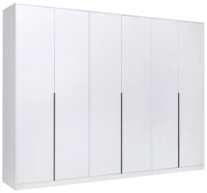 ŠATNÍ SKŘÍŇ S OTOČNÝMI DVEŘMI, bílá, 276/211/53 cm P & B - Šatní skříně, Online Only