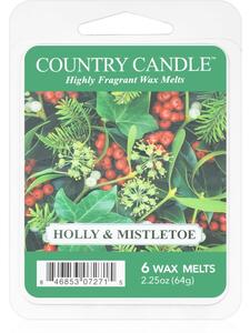 Country Candle Holly & Mistletoe vosk do aromalampy 64 g
