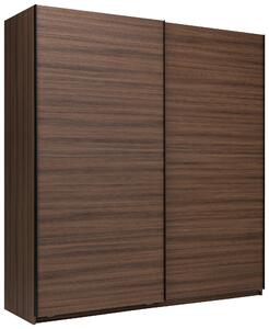 ŠATNÍ SKŘÍŇ S POSUVNÝMI DVEŘM, barvy vlašských ořechů, 200/211,5/61,5 cm P & B - Šatní skříně, Online Only