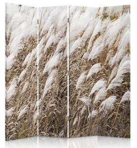Ozdobný paraván Meadow Boho Beige - 145x170 cm, čtyřdílný, klasický paraván