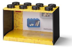 Lego® Černá nástěnná police LEGO® Storage 21 x 32 cm