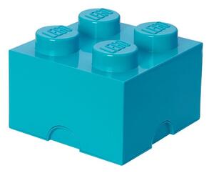 Azurově modrý úložný box LEGO® Smart 25 x 25 cm