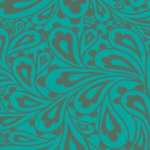 Ozdobný paraván Mosaic Turquoise - 110x170 cm, třídílný, klasický paraván