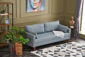 Atelier del Sofa 3-místná pohovka Bella Soft Yataklı Üçlü Koltuk - Blue, Modrá