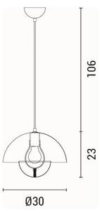 Lustr na lanku JARDEN 1xE27/15W/230V krémová