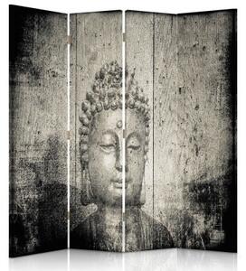 Ozdobný paraván Buddha Zen Spa - 145x170 cm, čtyřdílný, klasický paraván